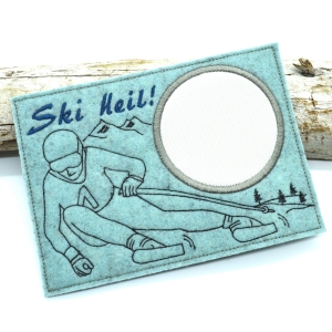 Stickdatei-Mugrug-Untersetzer-Ski-Skifahrer-Bergsport