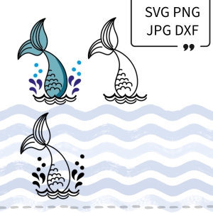 Plotterdatei-Meerjungfrauenflosse