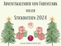 Adventskalender  voller Stickdateien 2024