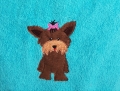 Bild 3 von Stickdatei doodle Applikation Hund