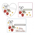 Bild 2 von Stickdatei SET Wunscherfüller Weihnachten Handschuhe Herz quadratisch Set ab 10x10cm