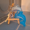 Bild 4 von Stickdatei Delfin Schlüsselanhänger ITH Stickdatei