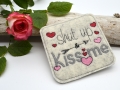 Bild 5 von Stickdatei Valentinstag Mug Rug Schokohülle Herzen shut up and kiss me  / (Lizenz) Standard